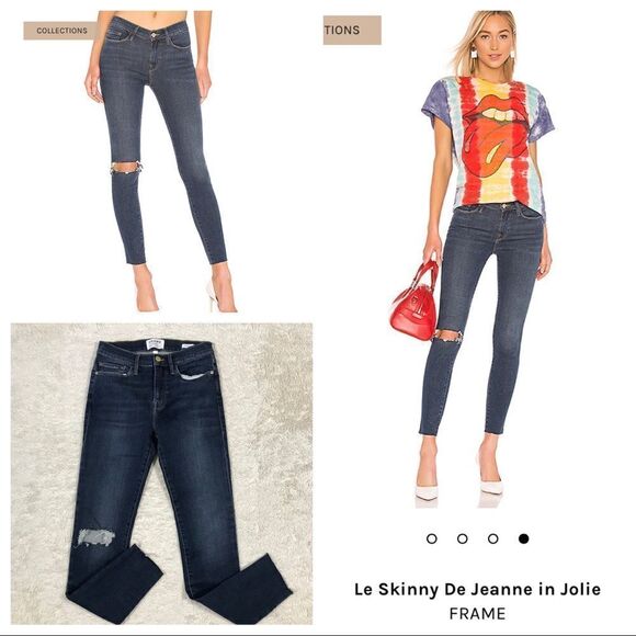 Frame Denim Le Skinny De Jeanne in Jolie (27) - Picture 3 of 11